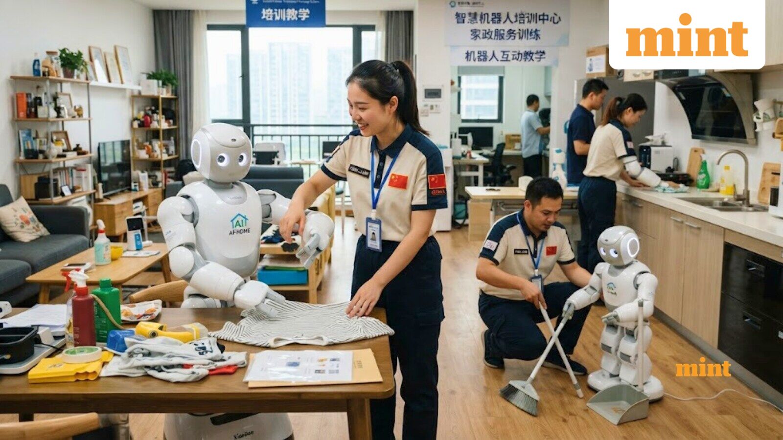 Workers in China are teaching robots everyday chores, earning ₹57,000 monthly by folding clothes, sweeping floors, more — Mint India, San Francisco Technology news